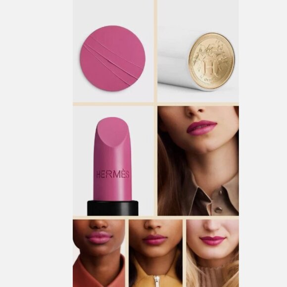 HERMES SATIN LIPSTICK Rose Zinzolin #50 NIB - Picture 1 of 8